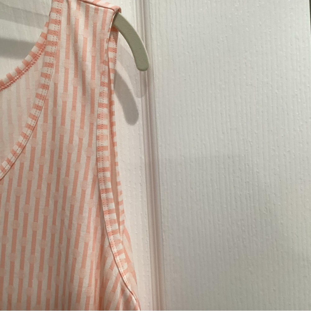 LuLaRoe Pink and White Striped Tee - Picture 9 of 9